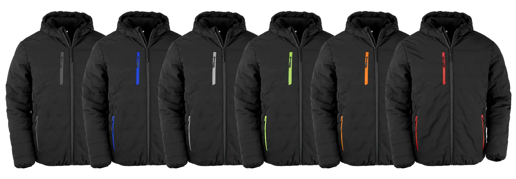 all-groups Men's Recycled Black Compass Padded Winter Jacket