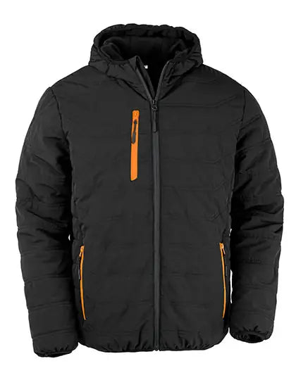 Men's Recycled Black Compass Padded Winter Jacket