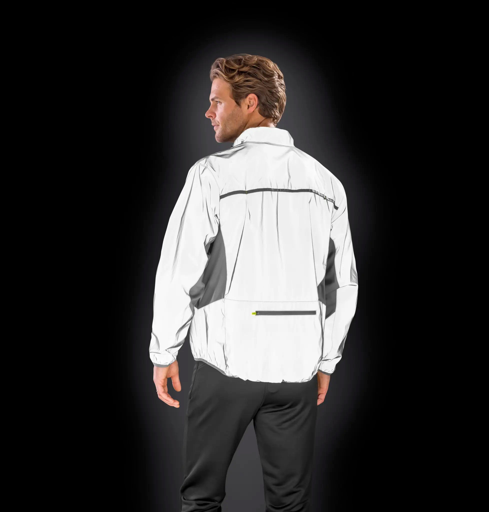 all-groups Men's Luxe Reflectex Hi Vis Jacket