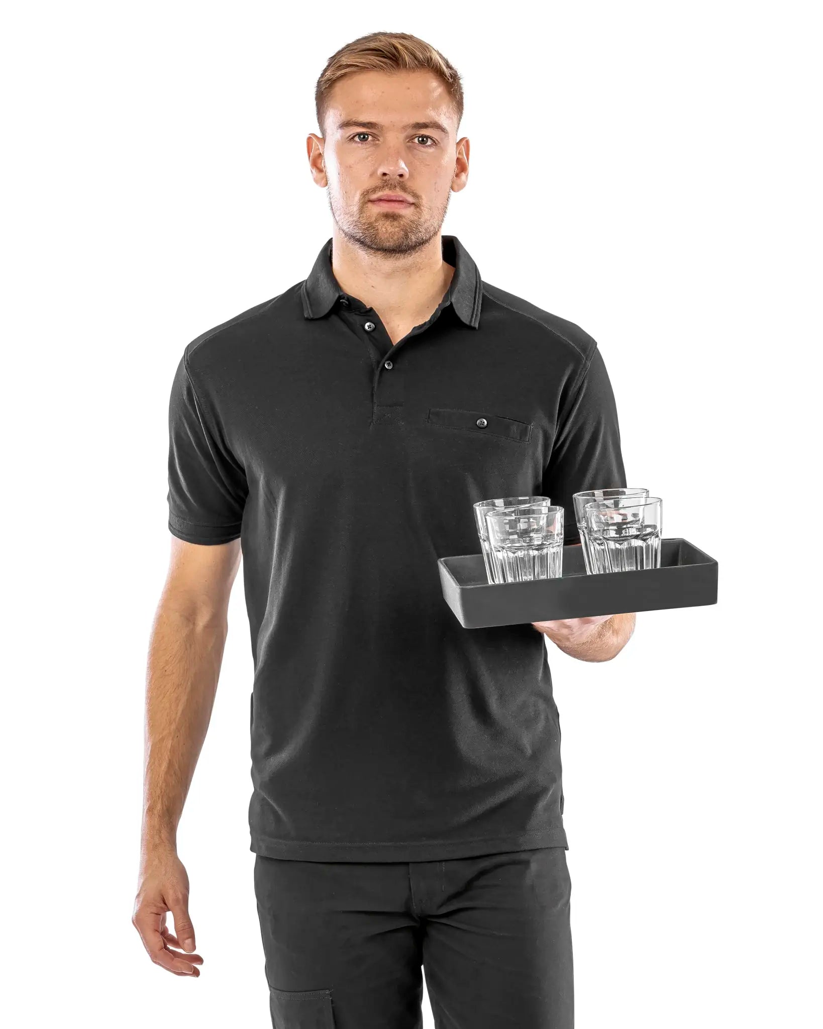 all-groups Men's Apex Pocket Polo Shirt