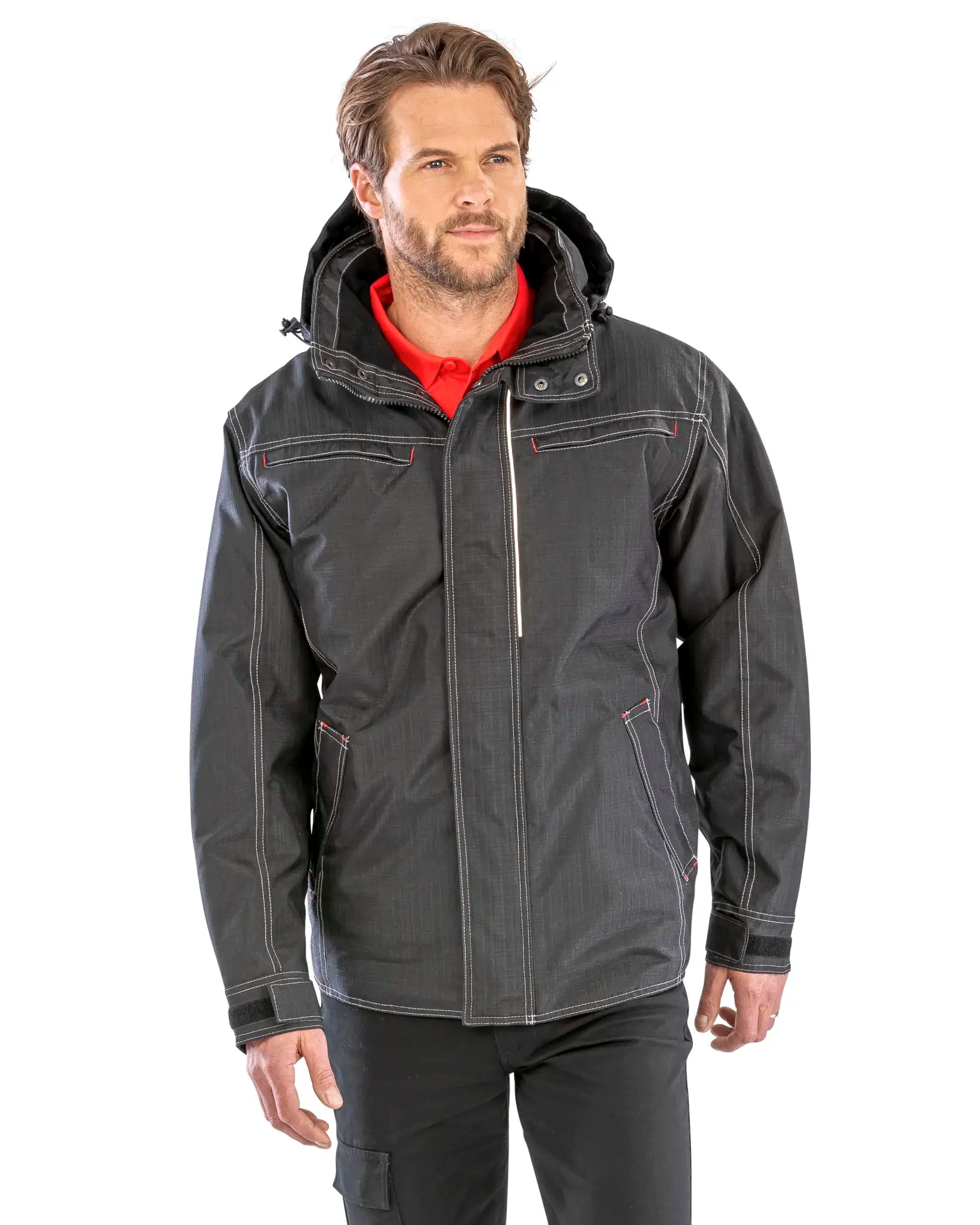 all-groups Men's Denim Texture Rugged Jacket