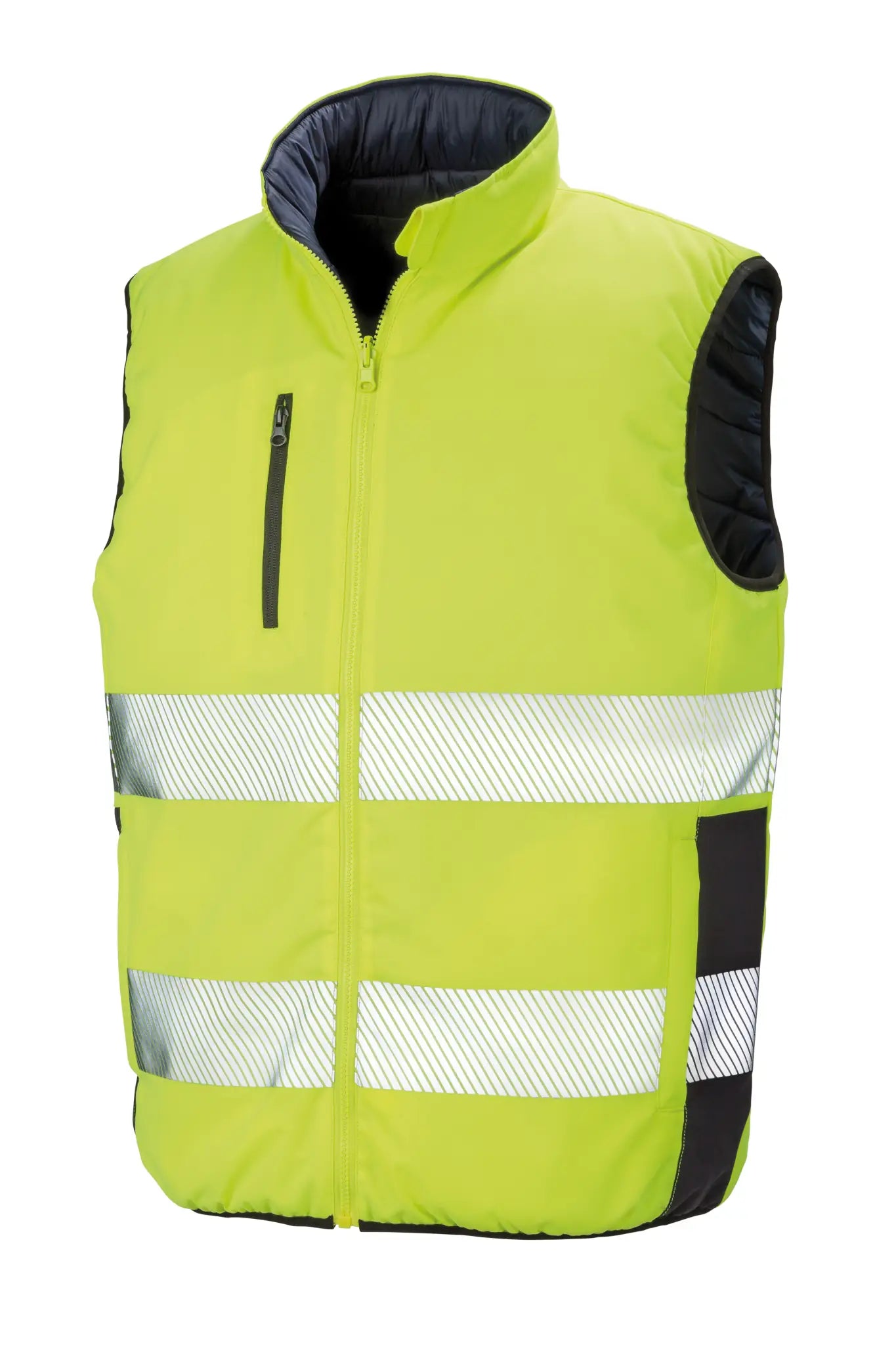 all-groups Men's Reversible Soft Padded Safety Gilet