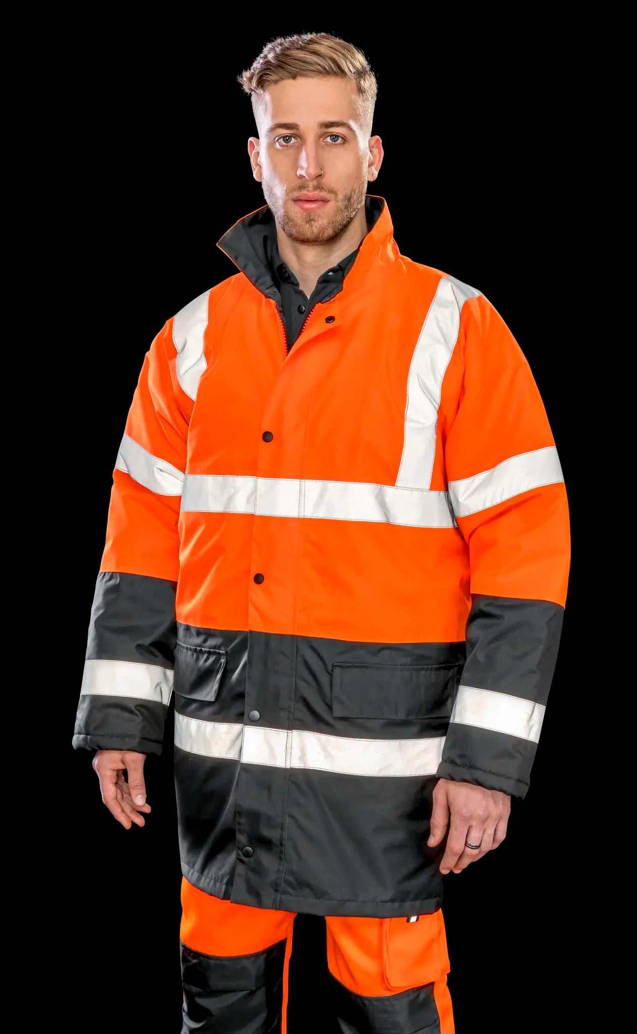 all-groups Men's Motorway 2 Tone Safety Coat