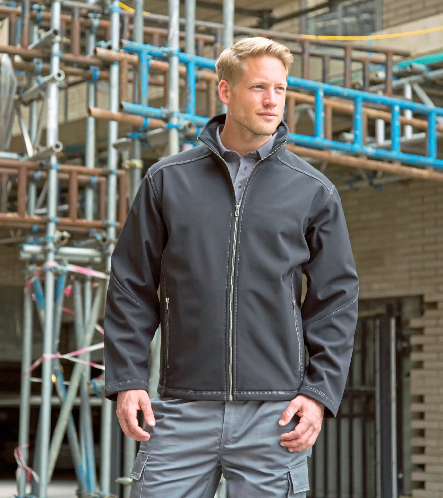 all-groups Men's Treble Stitch Softshell Jacket