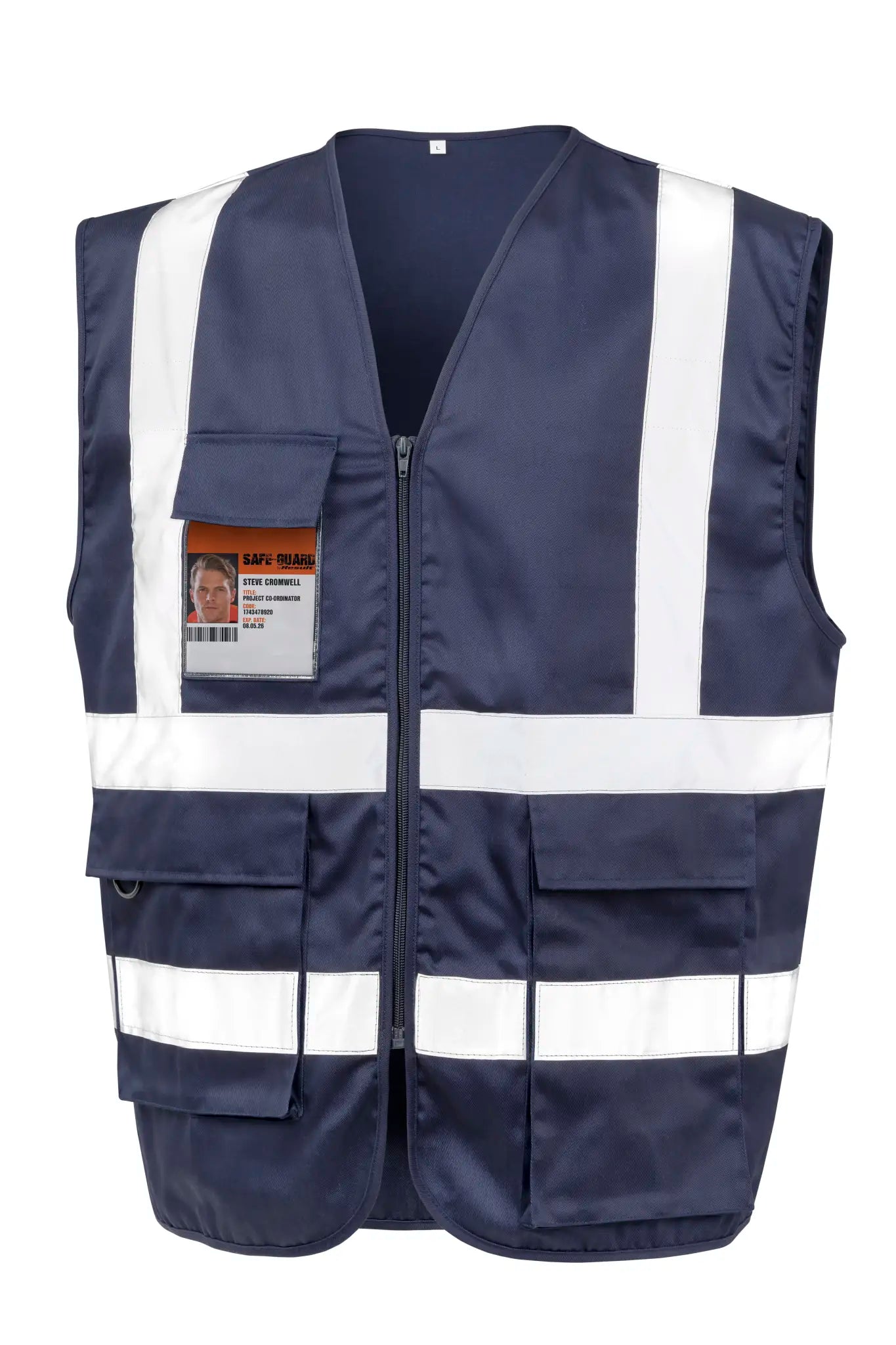 all-groups Men's Heavy Duty Polycotton Security Vest