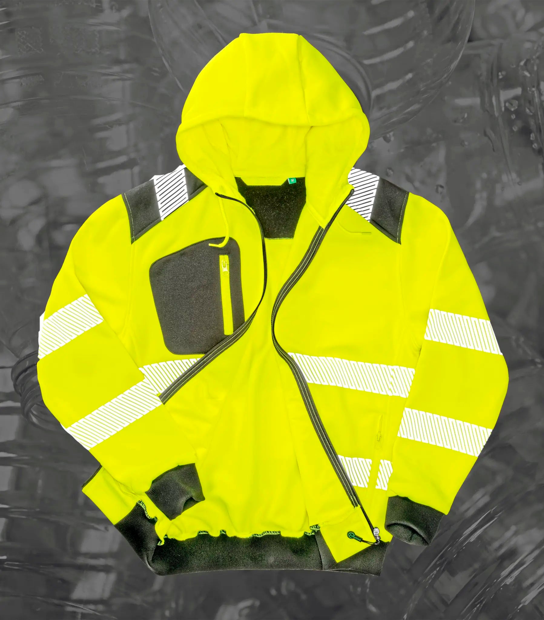 all-groups Unisex Recycled Zipped Safety Hoodie
