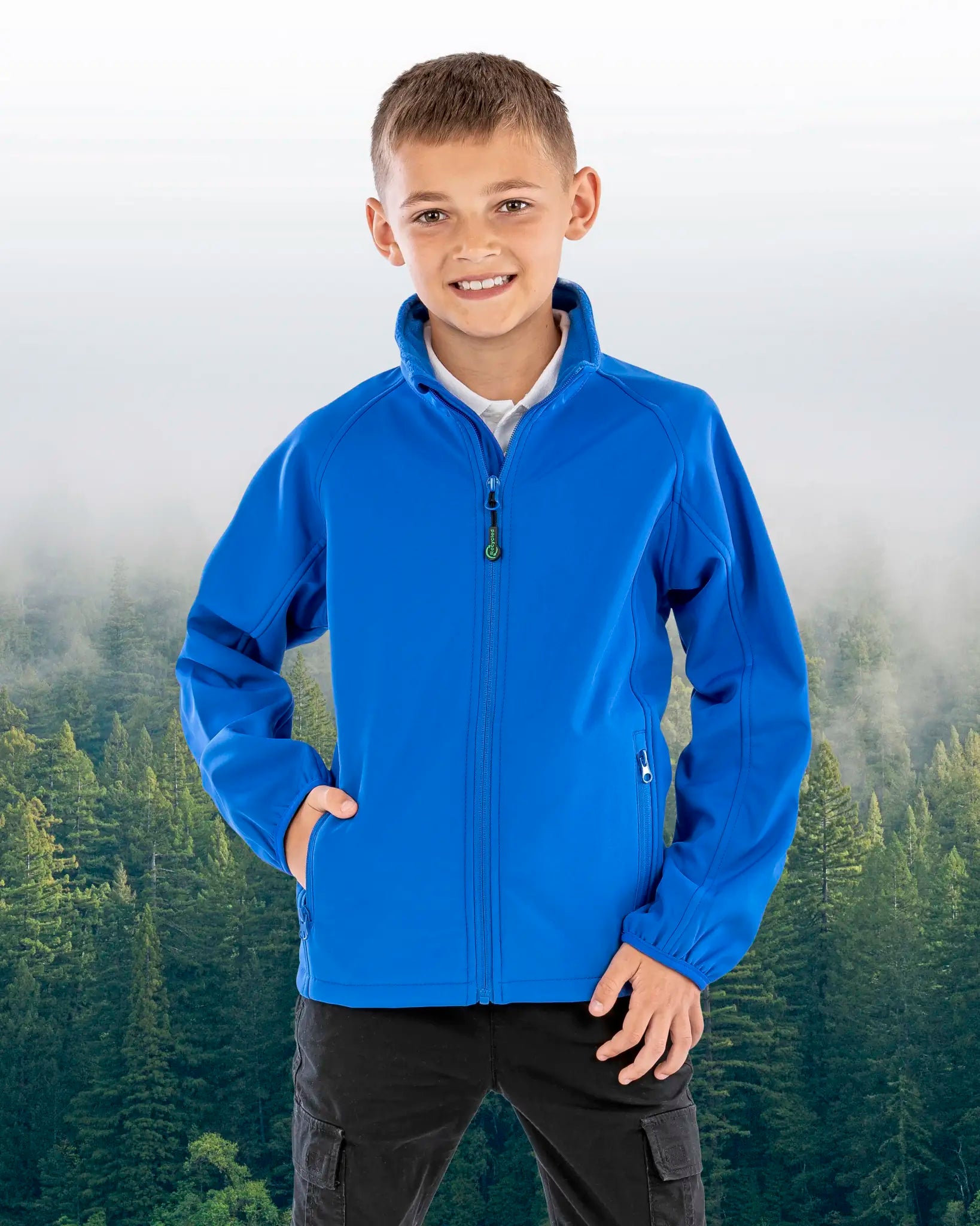 all-groups Kids' Recycled 2 Layer Youth Softshell Jacket