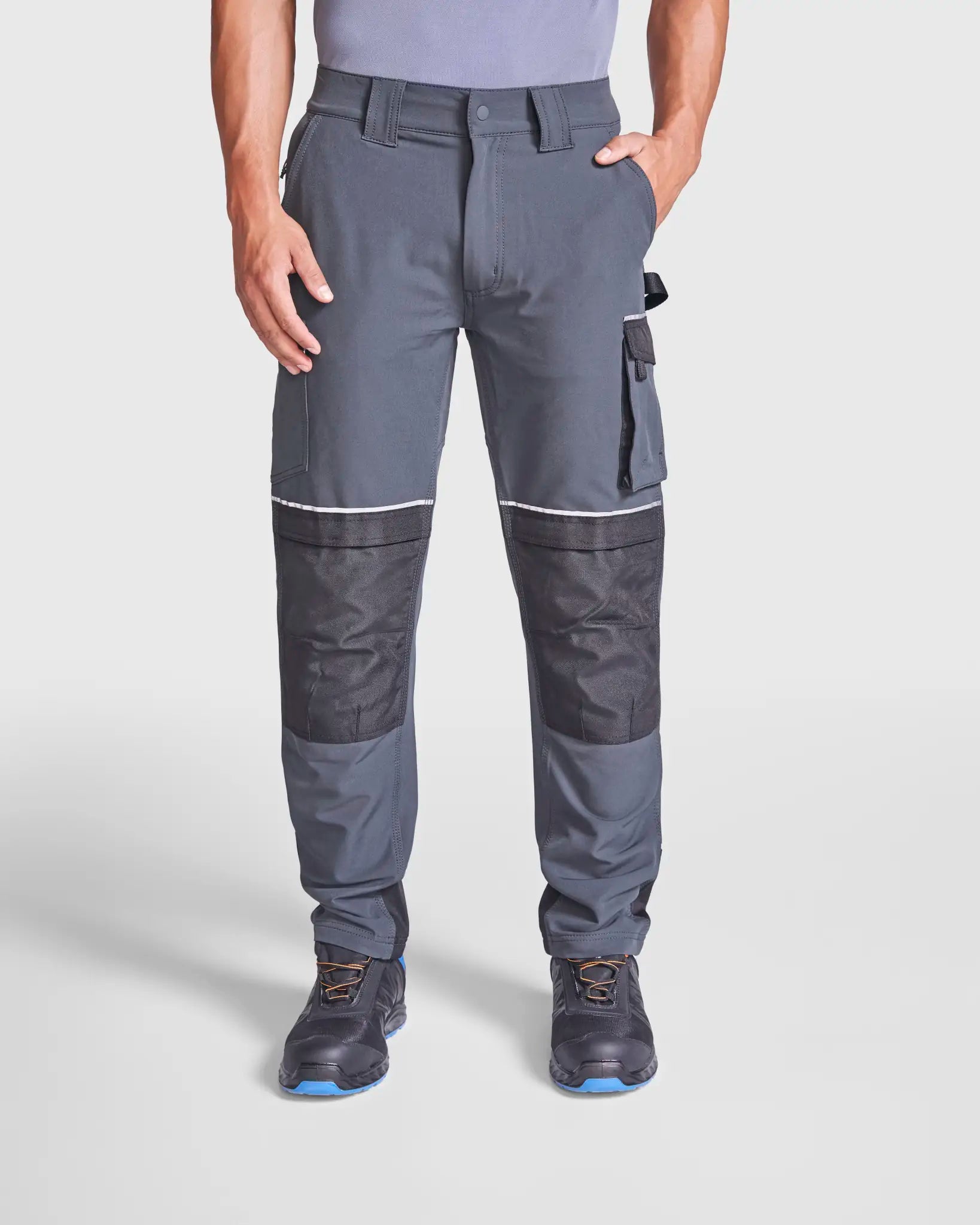 all-groups Men's Multi pocket Stretch Work Trousers Wall