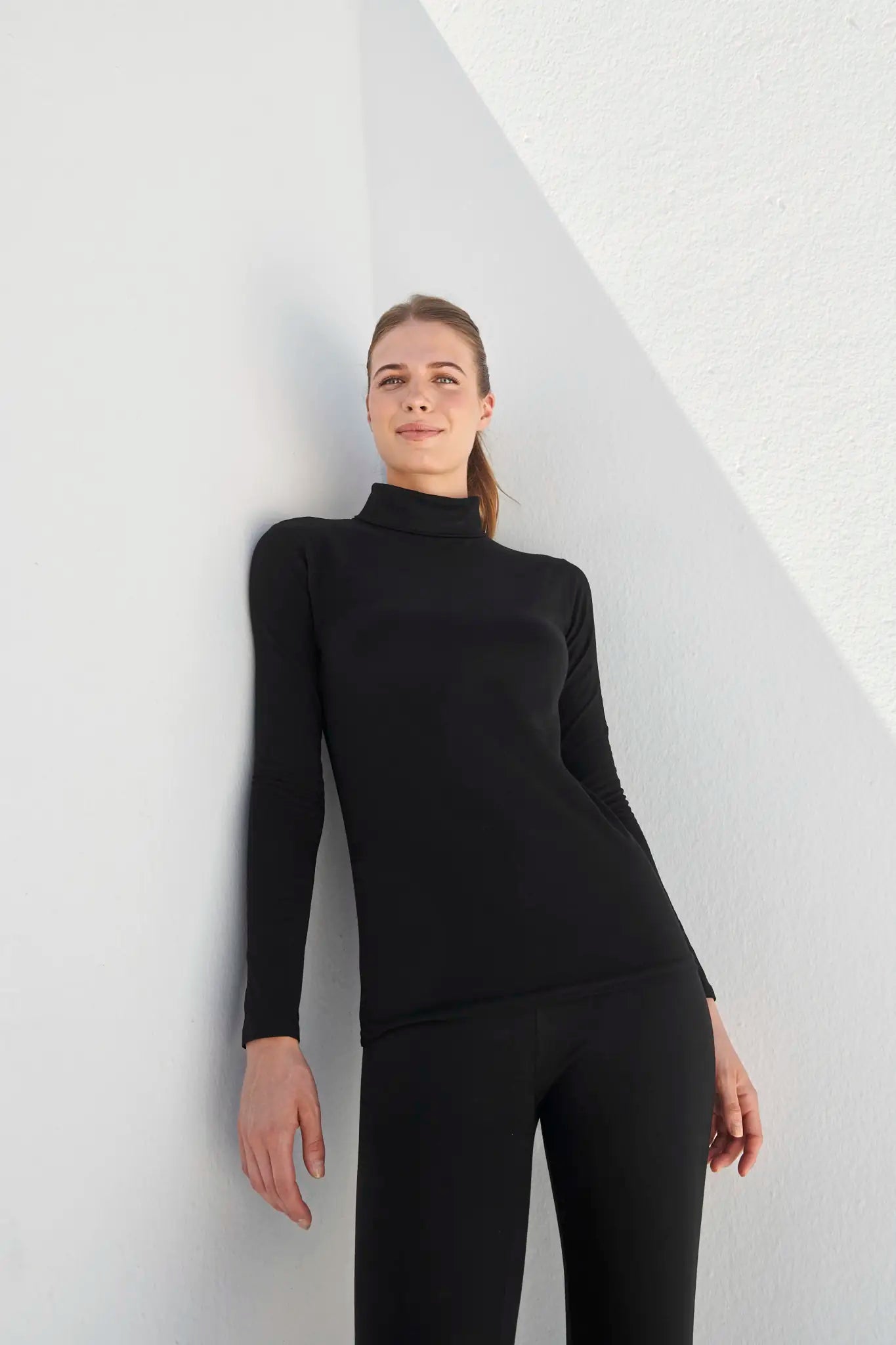 all-groups Women's Feel Good Stretch Roll Neck Top