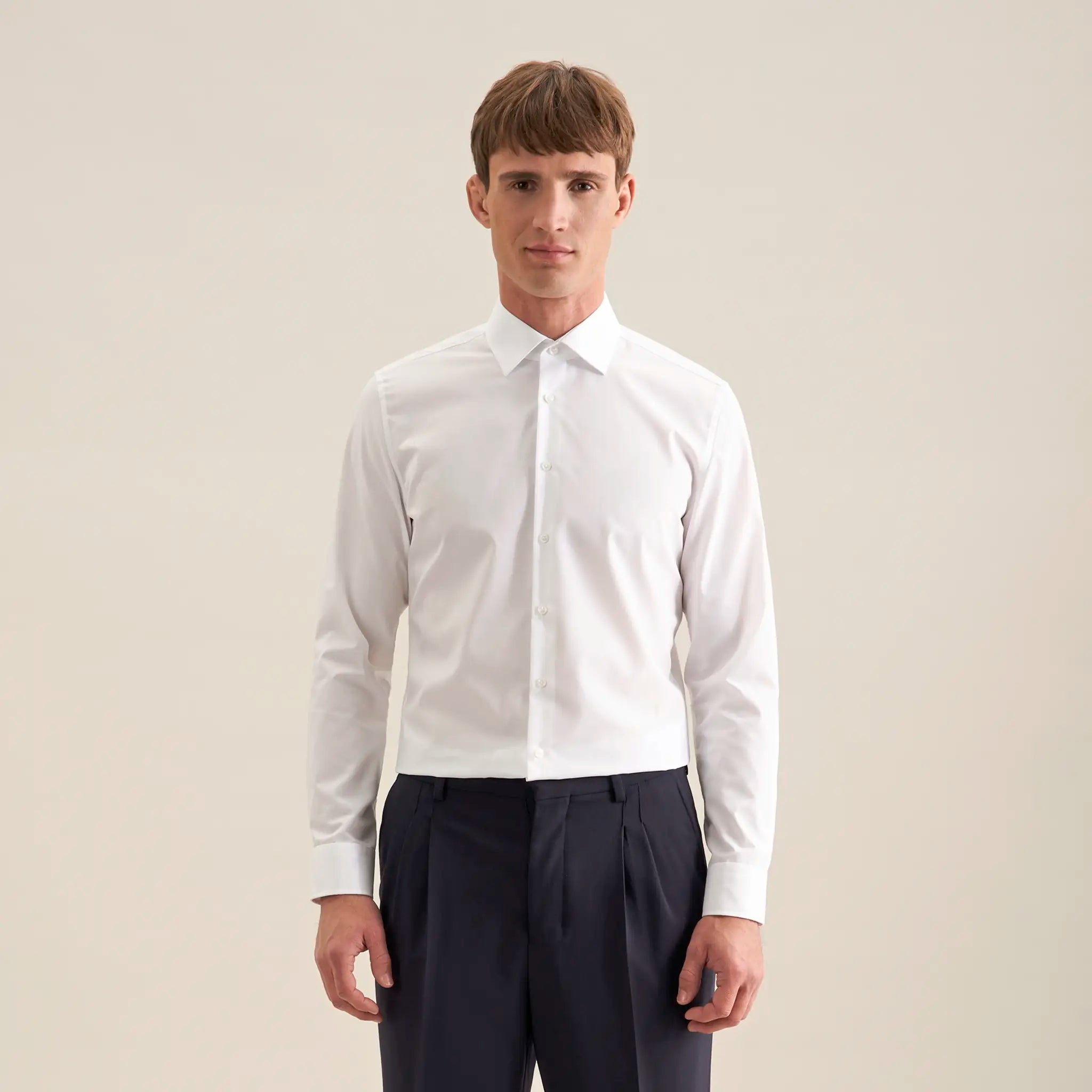all-groups Men's Shirt Slim Fit Extra Longsleeve