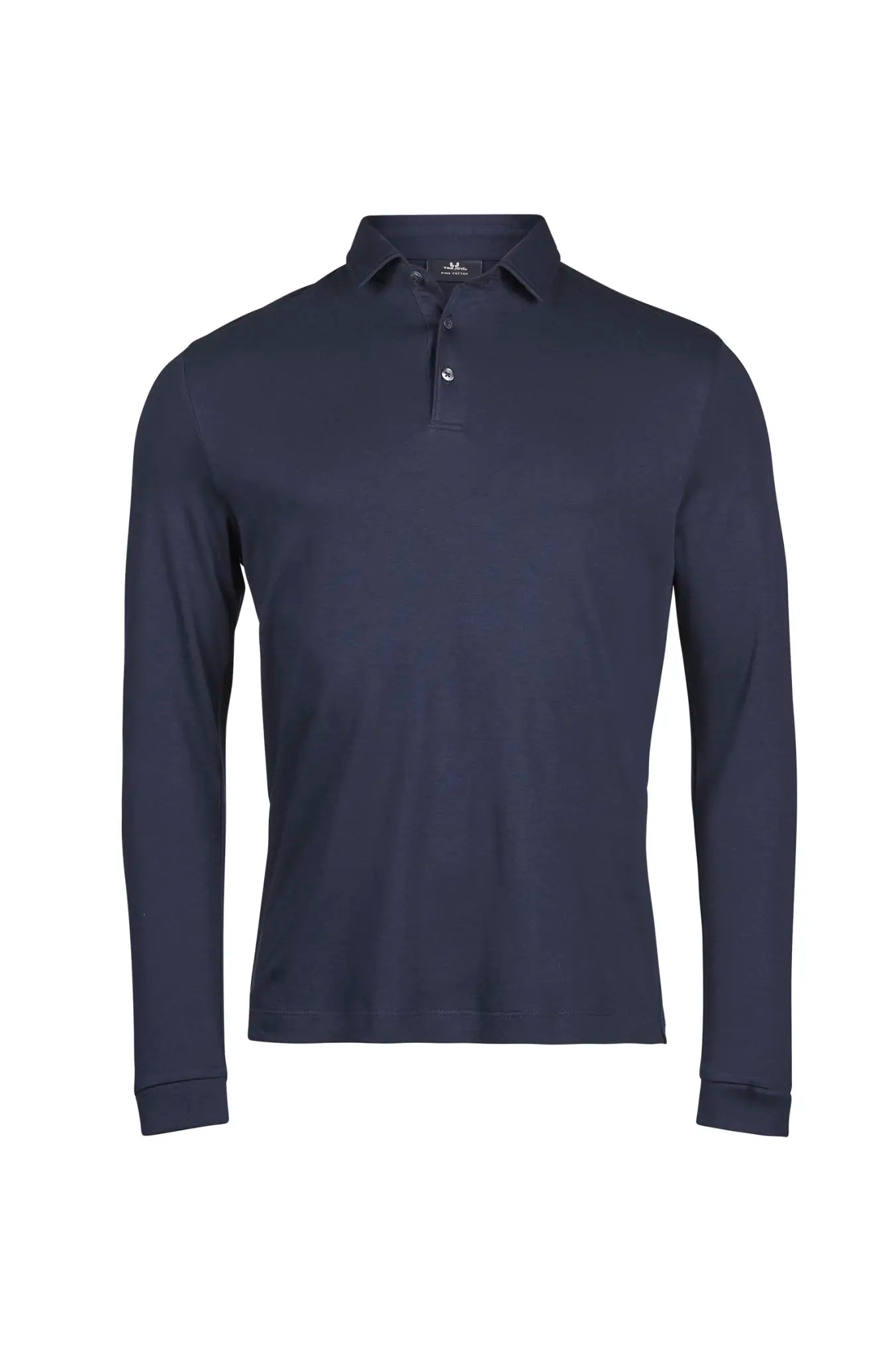 all-groups Men's Pima Cotton Long Sleeve Polo