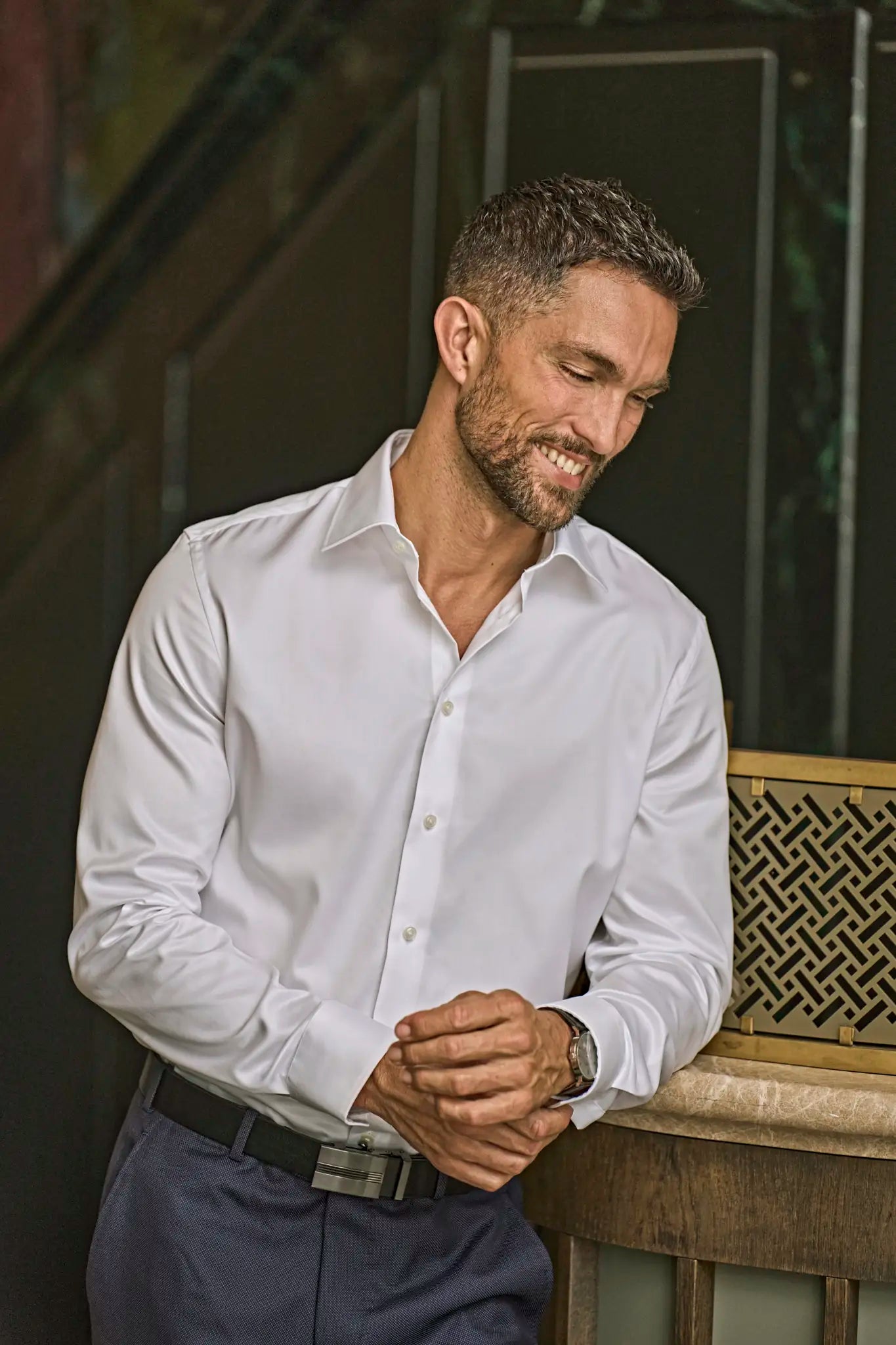 all-groups Men's Luxury Shirt Slim Fit