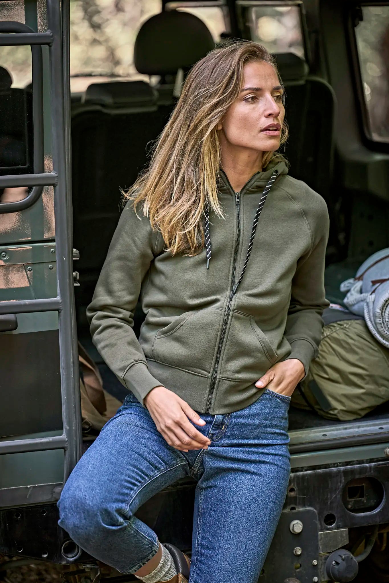 all-groups Women's Fashion Full Zip Hood