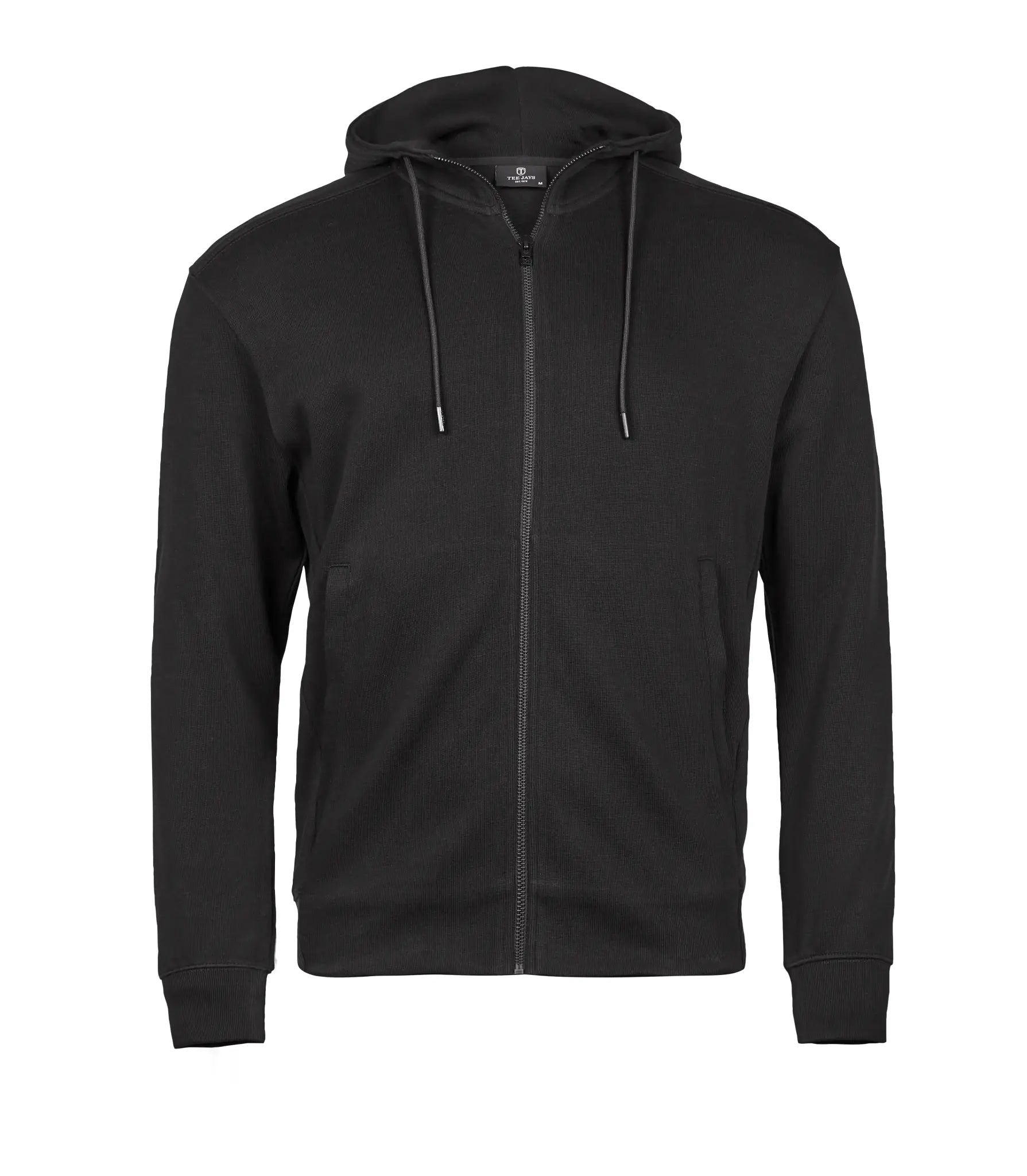 all-groups Unisex Ribbed Interlock Hooded Full Zip