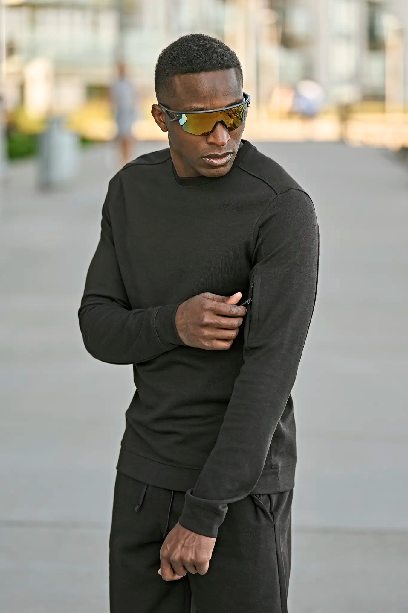 all-groups Men's Athletic Crew Neck Sweatshirt