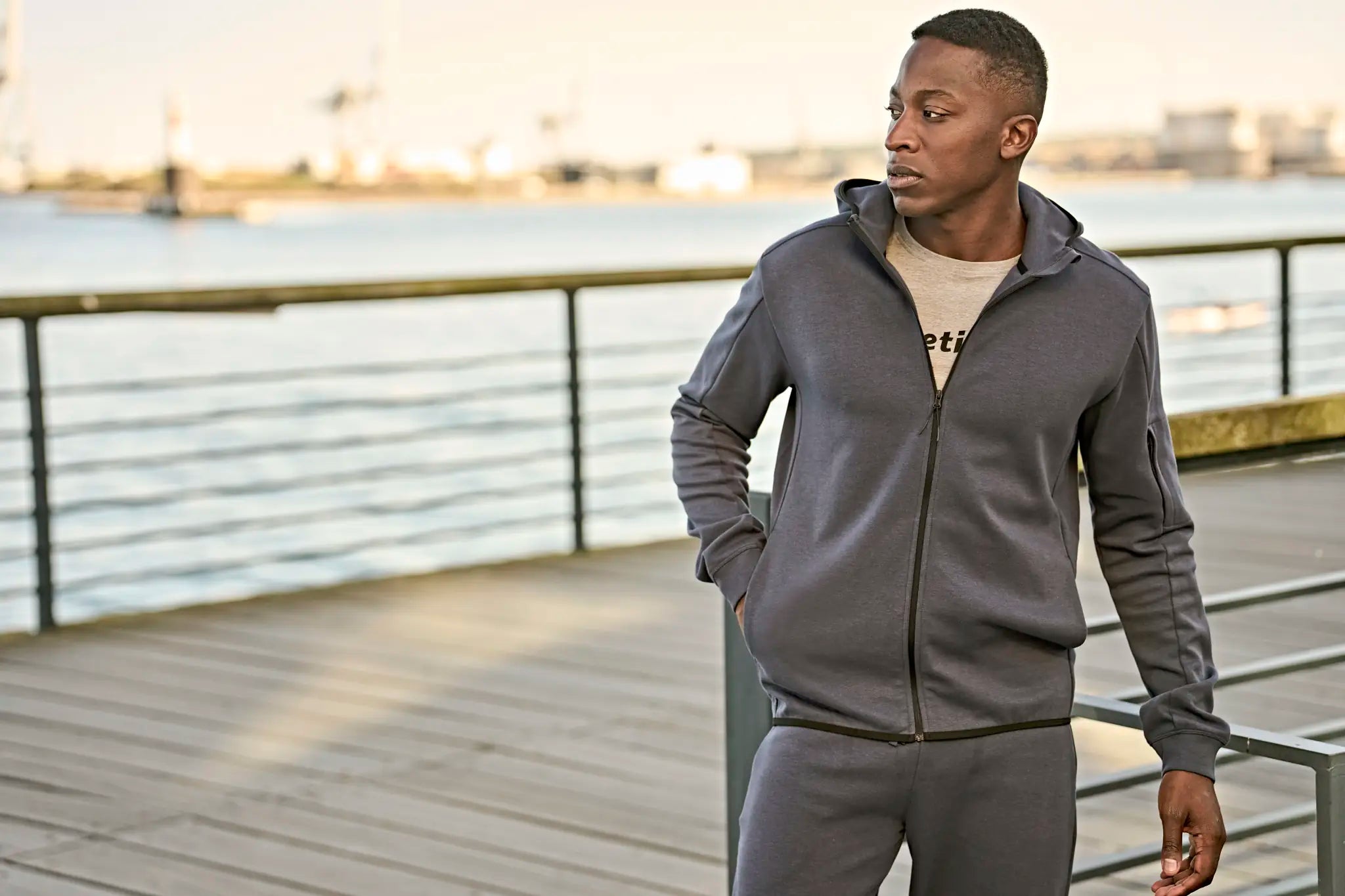 all-groups Men's Athletic Hooded Full Zip Sweatshirt