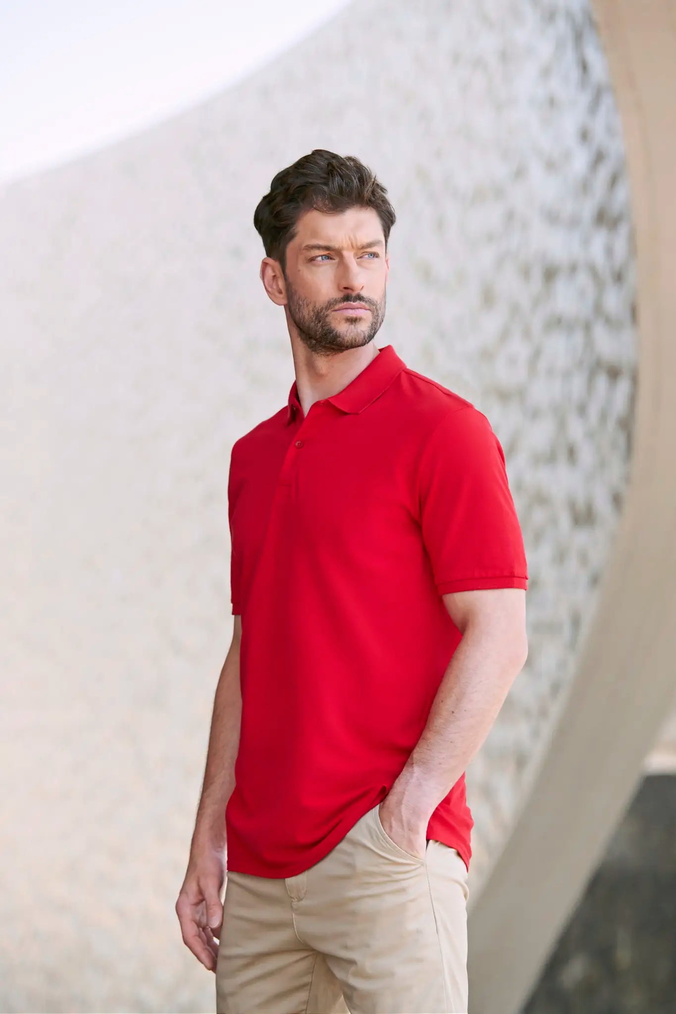 all-groups Men's Micro Fine Piqué Polo Shirt