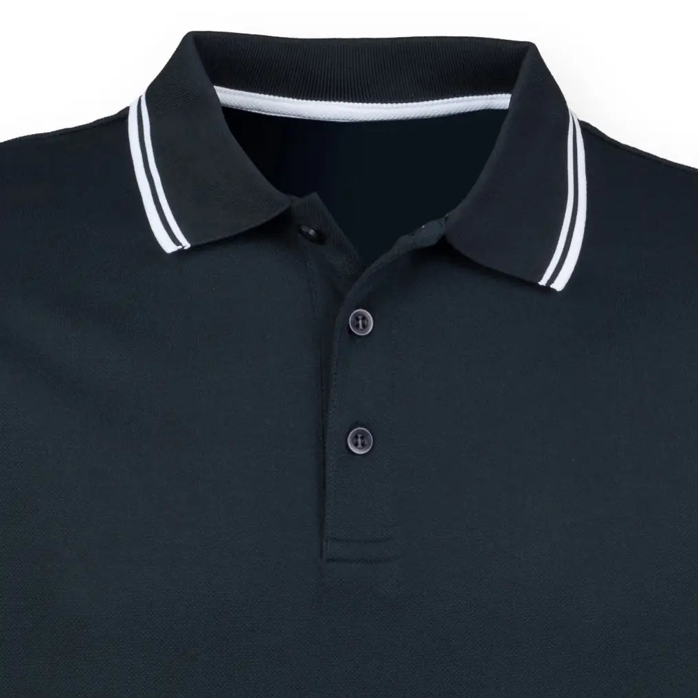 all-groups Men's Coolplus Short Sleeved Tipped Polo Shirt
