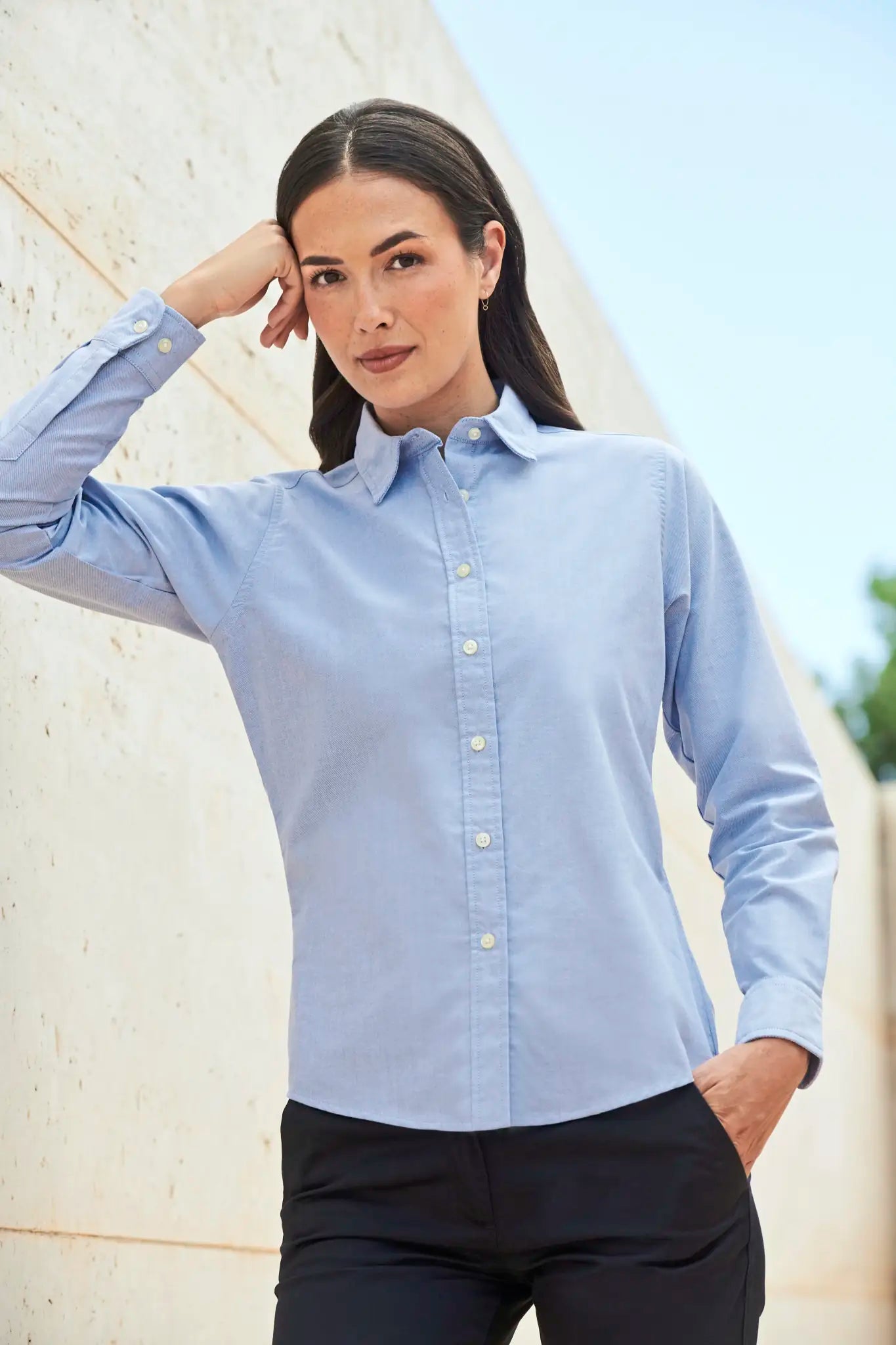 all-groups Women's Classic Long Sleeved Oxford Shirt