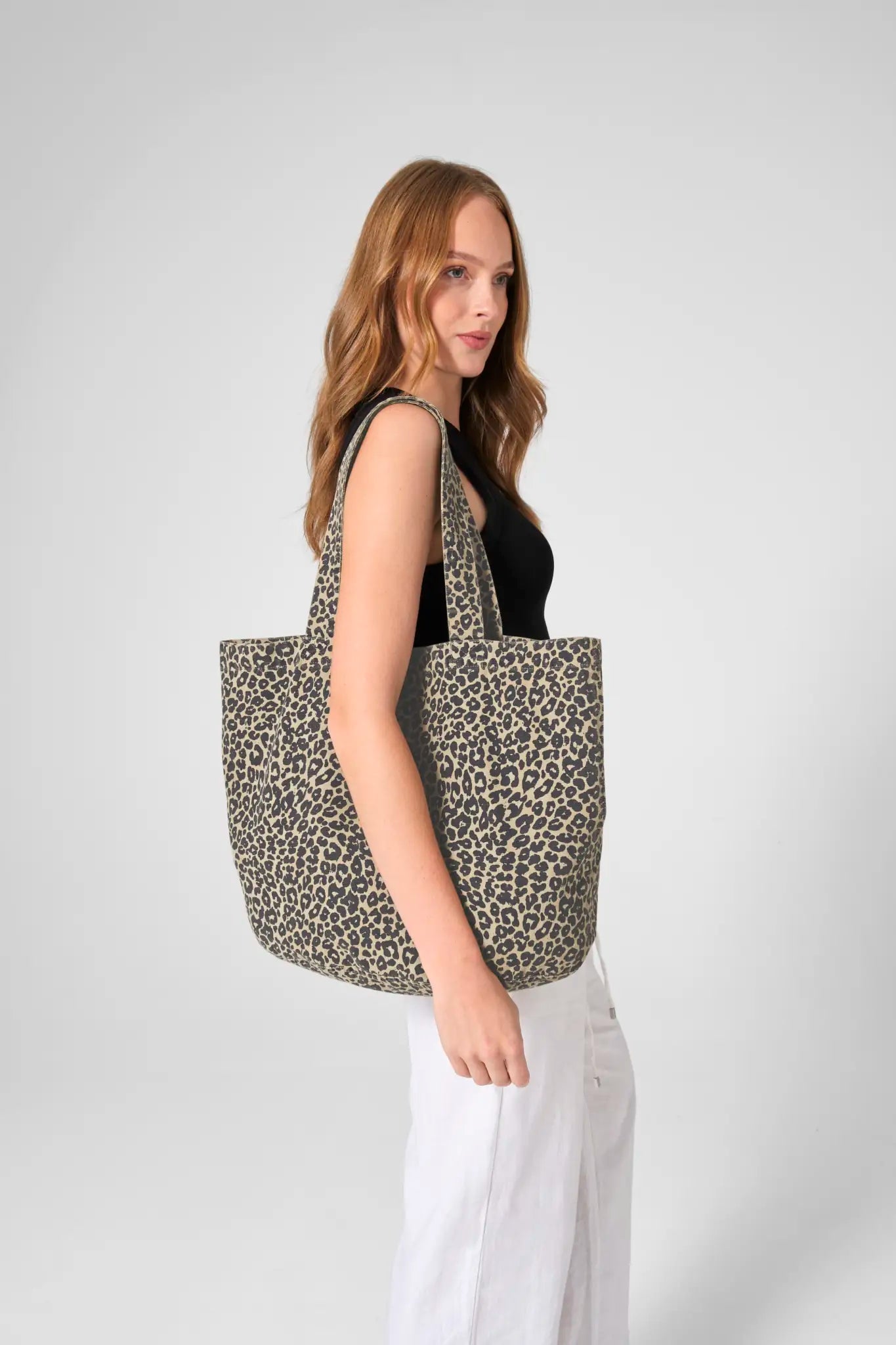 all-groups Leopard Canvas Shopper