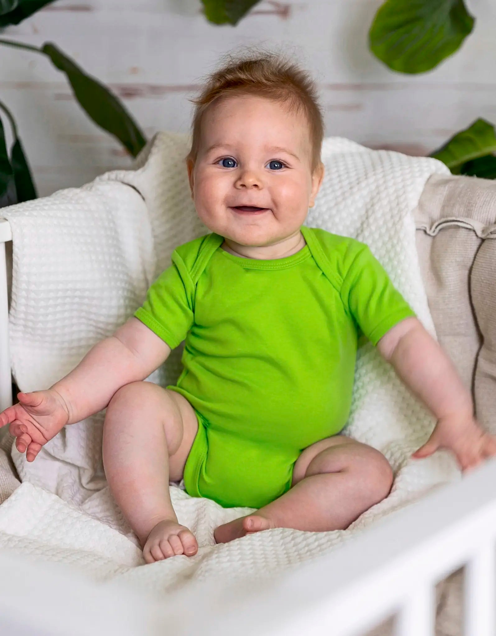 all-groups Kids' Organic Baby Bodysuit Short Sleeve Bailey 01