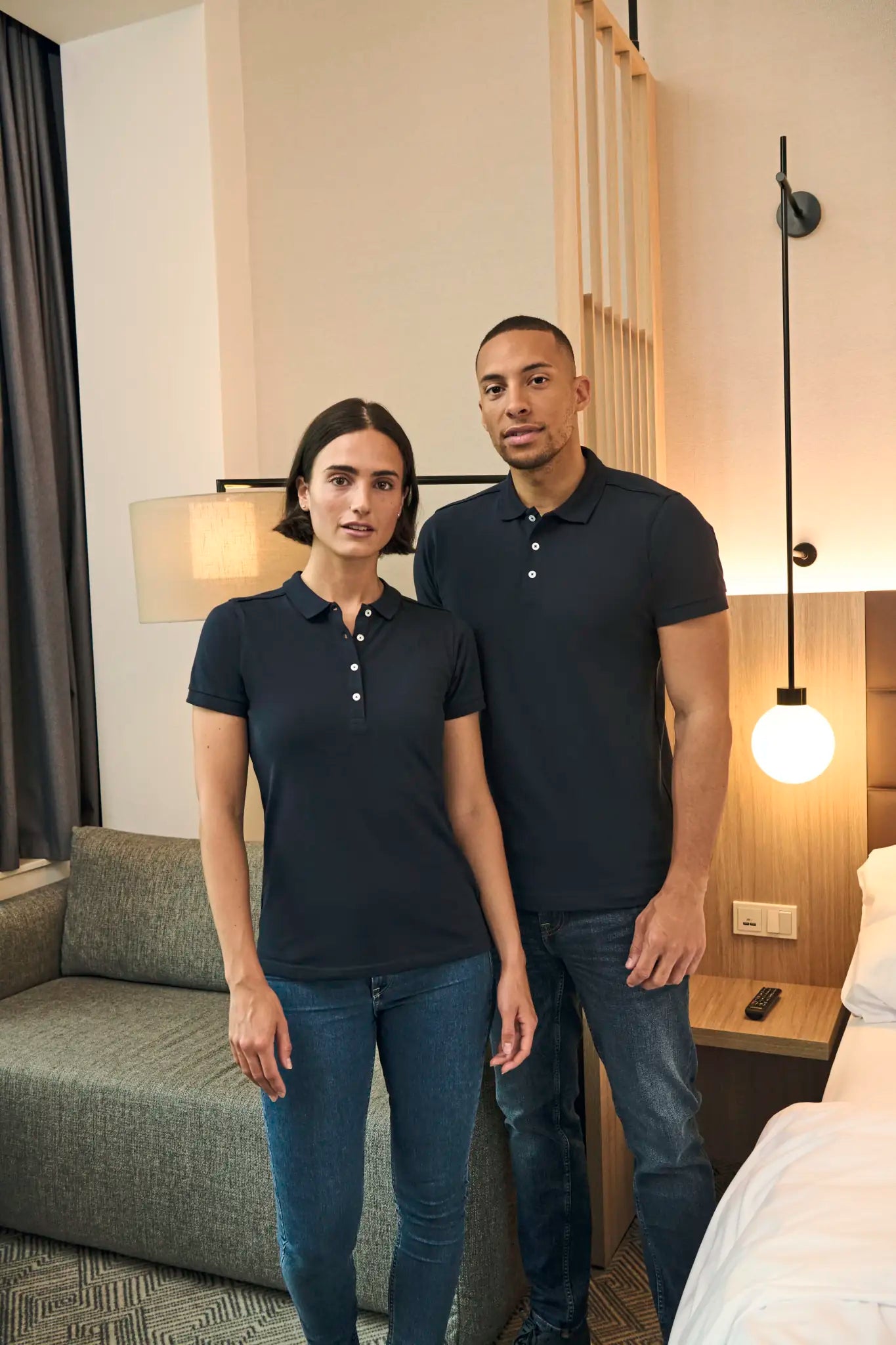 all-groups Men's Fitted Stretch Polo