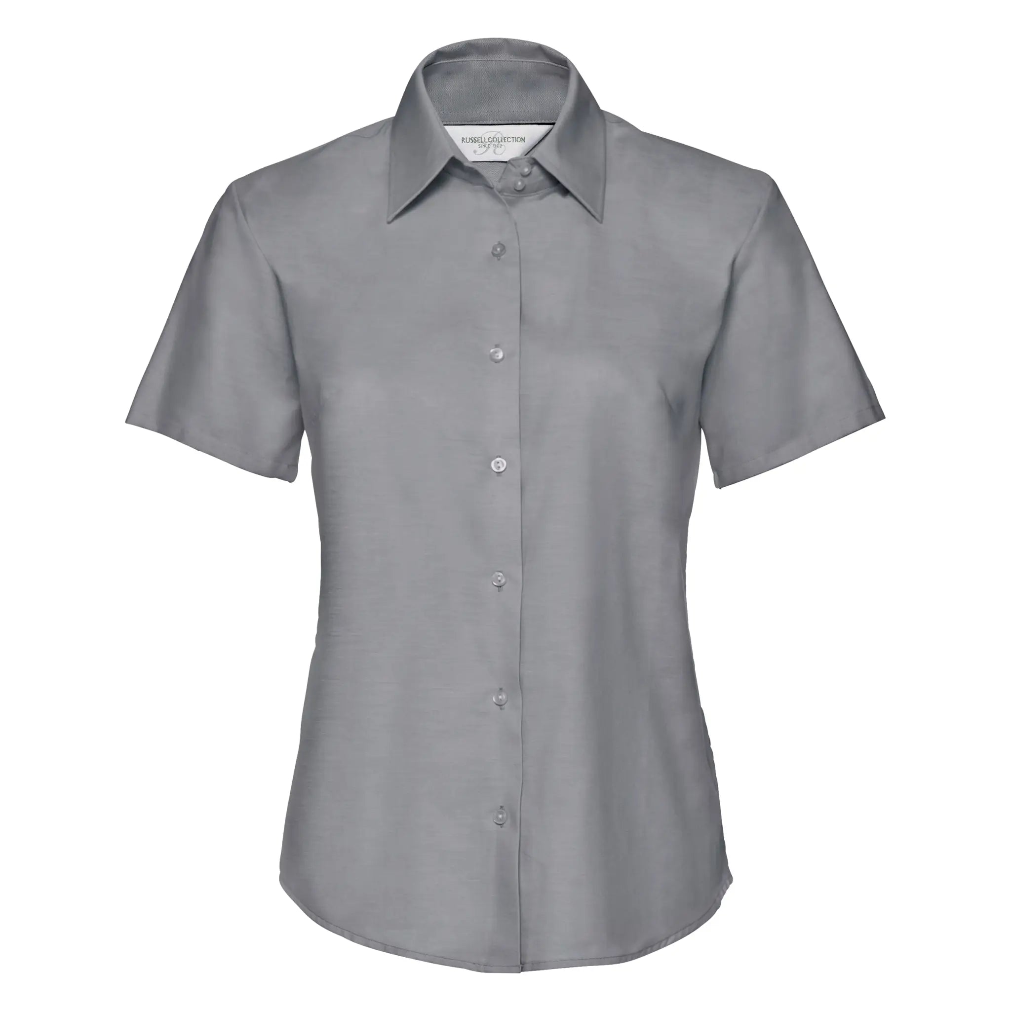 all-groups Women's Short Sleeve Tailored Oxford Shirt