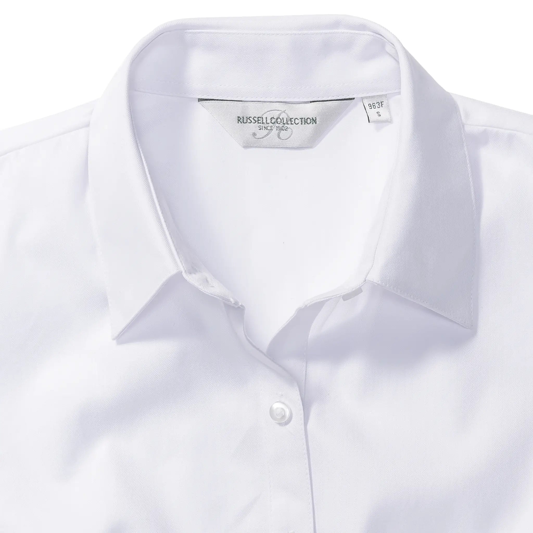 all-groups Women's Short Sleeve Tailored Herringbone Shirt