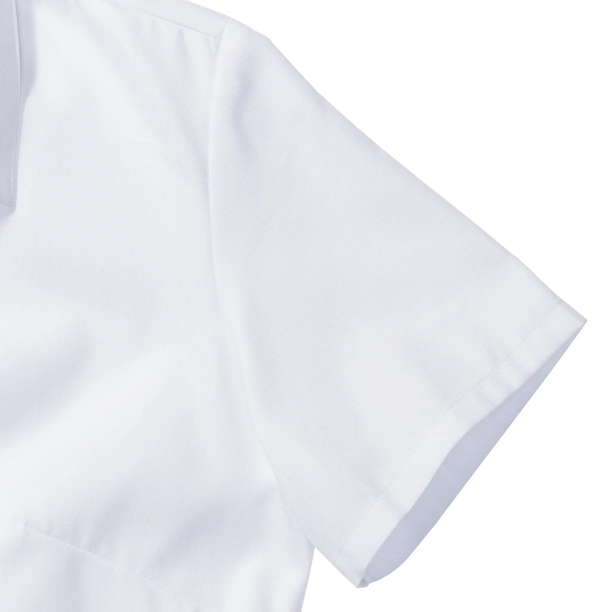all-groups Women's Short Sleeve Tailored Herringbone Shirt